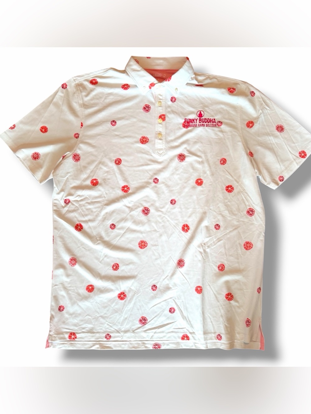 Johnnie-O Frederick Medallion Funky Buddha Polo Shirt Performance Active Golf L - Picture 2 of 12